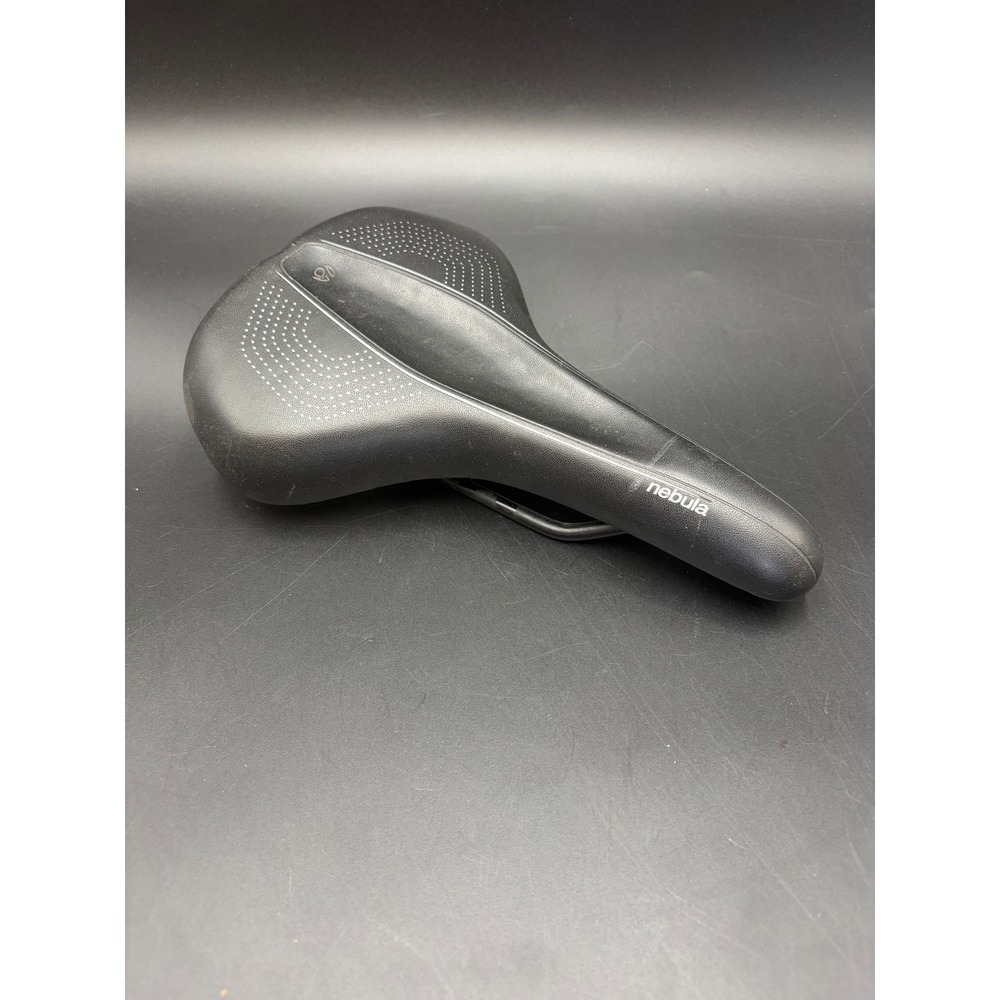 Bontrager Nebula Bicycle Saddle Black Fitness Hybrid Road Bike Seat Steel Rails